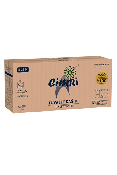 Rulopak Cimri Tuvalet Kağıdı 2 Katlı 6'lı Paket 5 Kg