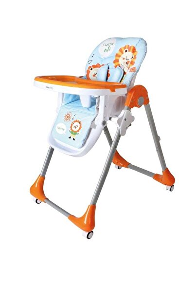 BabyCara كرسي طعام مرتفع قابل للطي مع عجلات، قابل لتعديل الارتفاع، مقعد معزز ...