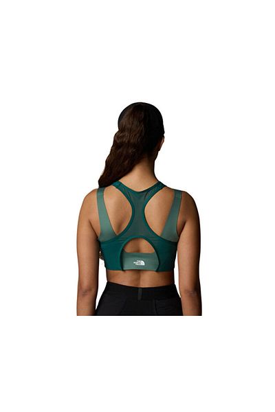THE NORTH FACE Green Double-Layer Bra W Refina - Women's Sports Bra