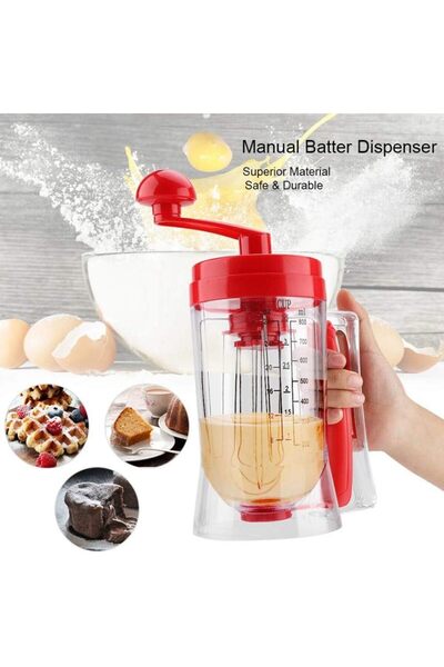 Other Pancake and Cupcake Batter Dispenser with Mixer and Measuring Sticker