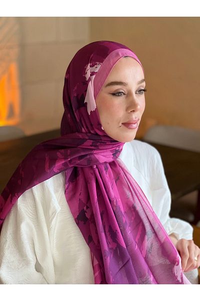 Modakaşmir Ocean Pattern Lina Shawl