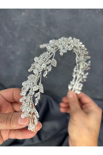 Hayalperest boncuk Arabella Sparkling Zircon Princess Crown and Turban Accessory