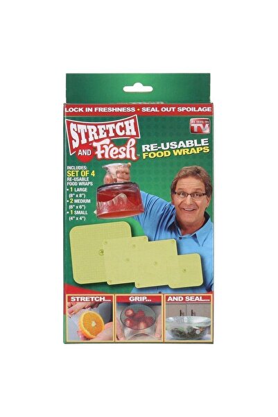 AS SEEN ON TV Food storage 4 silicone lids