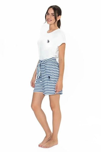 U.S. Polo Assn. U.S. Polo Assn. 20034 Navy Blue Striped Shorts Set