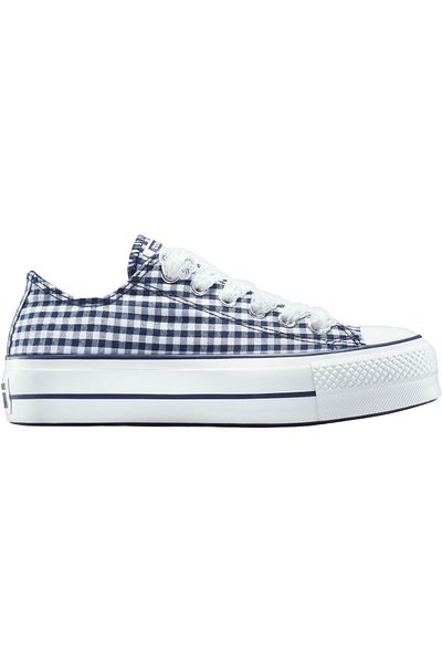 converse Tenisky Converse Chuck Taylor All Star Lift Platform Gingham, modré, unisex