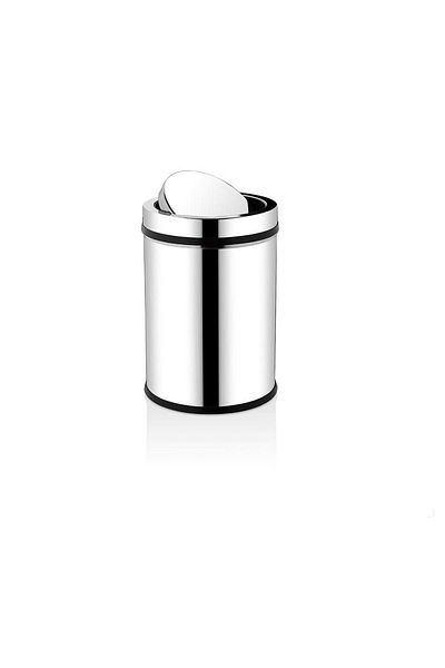 Rulopak Stainless Revolving Lid Trash Can 27 Liters