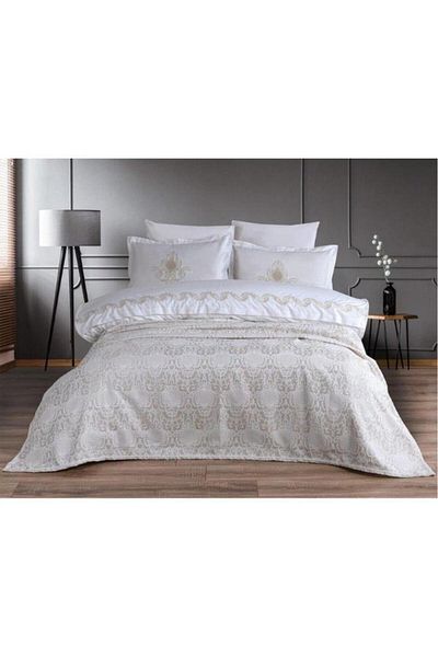 Özdilek Bridal Set - Double Pile Fresco Beige