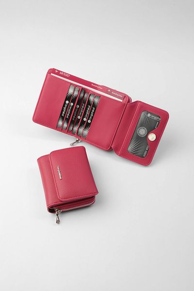 CENGİZ PAKEL Small Size Technological Leather Women's Wallet – Multi-Compartment, Card Holder and Zipper