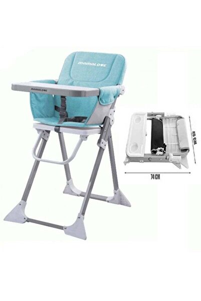 BabyCara كرسي طعام مرتفع قابل للطي للأطفال مع صينية قابلة للفصل