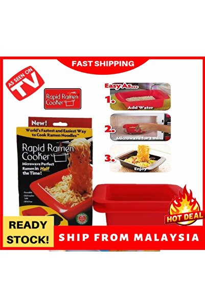 AS SEEN ON TV Two pieces of microwave quick-cook ramen