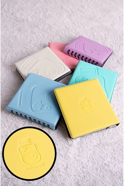 Nobbystar Spiral White Instax Polakart Photo Album with 68 Photo Capacity
