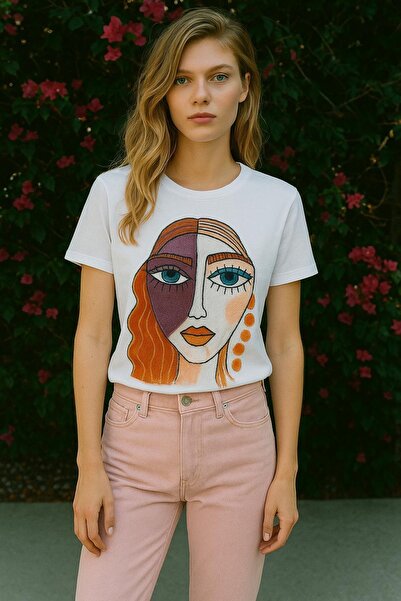 HAKKE Printed Cut Fiber T-Shirt