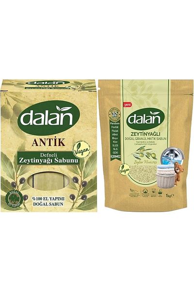 Dalan Ancient Laurel Olive Oil Soap (900Gr) Classic & Granulated Set 2kg