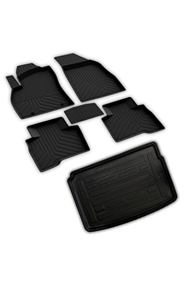 ferrous autoaccessories Fiat Fiorino Combimix Ferrous 4D Paspas ve 3D Bagaj H...