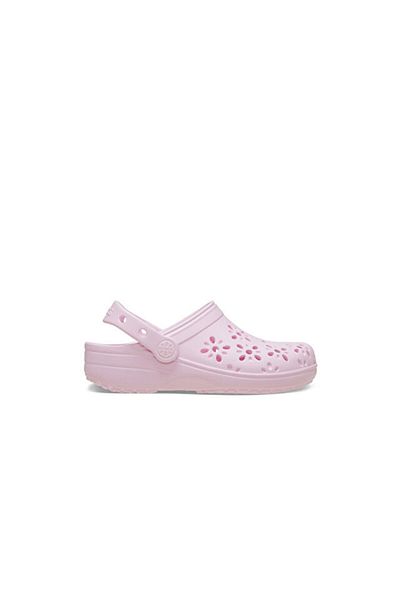 Crocs Ροζ Κλασικό Floral Cut Out Clog T Shepherd Παντόφλες 210944 -6ZW