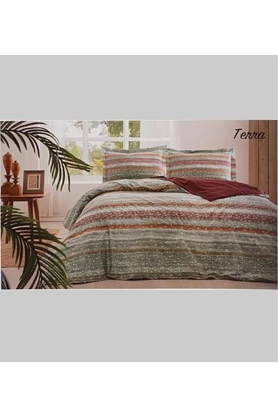 Özdilek Single Terra Orange Running Set Single Ranforce Duvet Cover Set