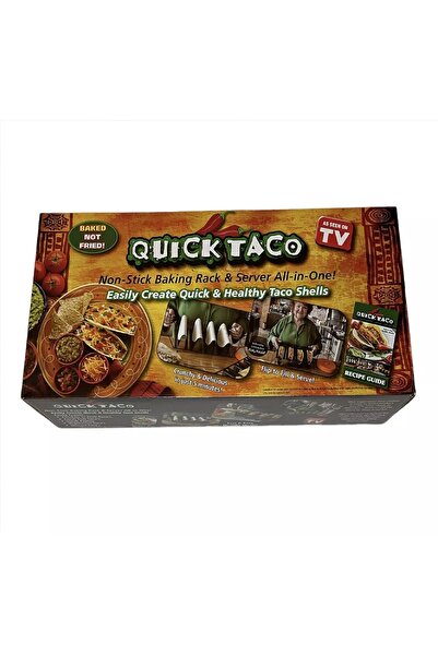 AS SEEN ON TV QUICK TACO Non-Stick Quick Taco All-in-One Stand for Tortillas ...