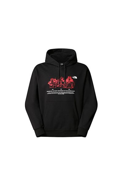 THE NORTH FACE Ανδρικό casual Hoodie - Anniversariy Relaxed Fit Μαύρο Μπουφάν U Mont