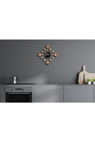 Berlinger Kitchen wall clock Black Rose Collection I