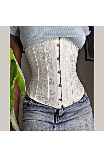 Generic Fashion مشد كورسيه حليمه نسائي متوسط برباط ملابس داخلية لتشكيل الجسم