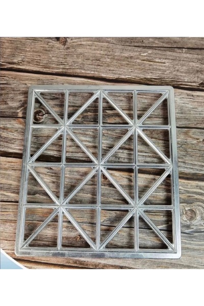 Other Aluminum silver samosa mold, 25 x 25 cm, 1 cm thick
