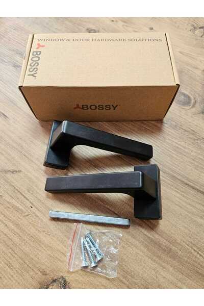 BOSSY Novus Kapı Kolu Çift Taraflı Yaylı Siyah
