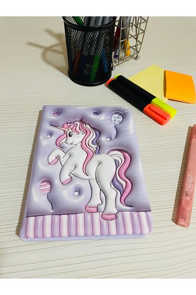 My Easy Shop Squishy Unicorn Soft Embossed Notebook