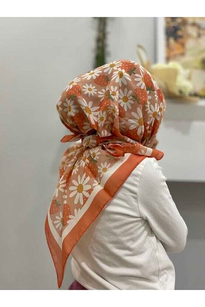 Sima Papatya Sima Bd Cotton Children's Scarf