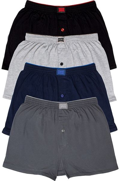 Line Smart Tutku 4-Piece Deal Product! Men's Combed Cotton Towel Waist Boxers Mixed Color