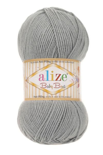 Alize Baby Best Anti-pilling Grey Baby Hand Knitting Yarn - 344
