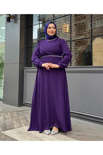 semalabutik Rochie de seară din țesătură din șifon Füsun Tesettür