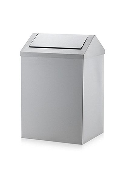 Rulopak Stainless Swing Lid Trash Can 6 Liters