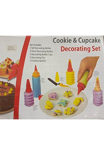 Other 5-Piece Multi-Color Plastic Cake and Cookie Mold Set