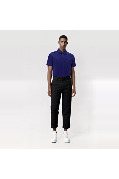 Baymen Μπλουζάκι μαύρο πόλο γιακά από 100% βαμβάκι υψηλής ποιότητας