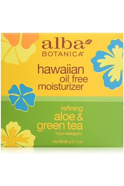 Alba Botanica مرطب ألبا هاواي الخالي من الزيوت | مع خلاصة الصبار والشاي الأخض...