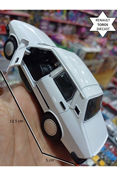 OYUNCAKSAHİLİ Renault Toros Klasik Nostalji Model Metal Araba Kapı Açılır Işı...