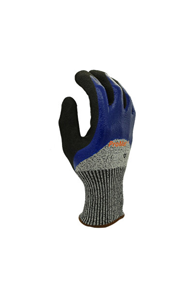 ERY İş Güvenliği Promat 505 Pair Dipped Sand Nitrile Coated Work Gloves