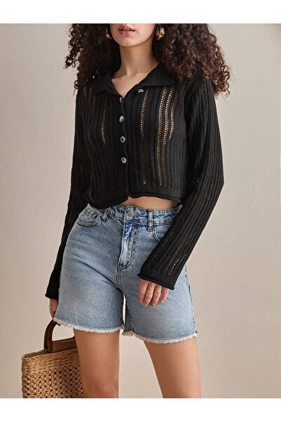 Get Crazy Mevsimlik Hırka Triko File Detaylı