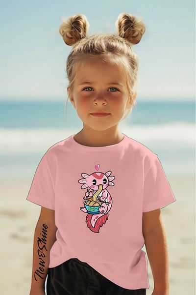 New Shine 1 tricou este un cadou pentru achiziții de 6 și mai sus în coș - Tricou pentru copii supradimensionat cu imprimeu Pokemon