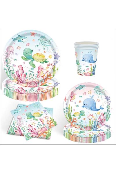 Store Under the Sea Themed Birthday Party Set – 80 Pieces