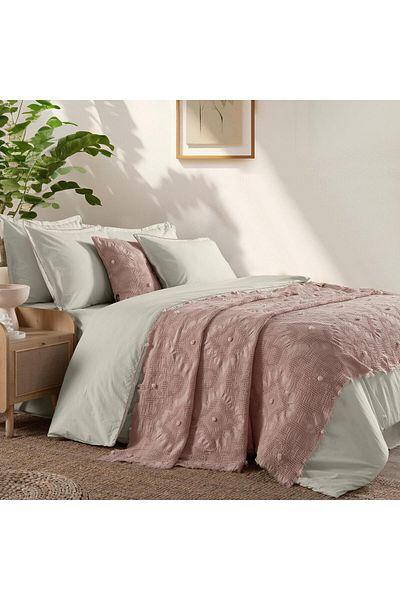 Sarev Alison Powder Double 100% Cotton Bedspread 220*240 cm