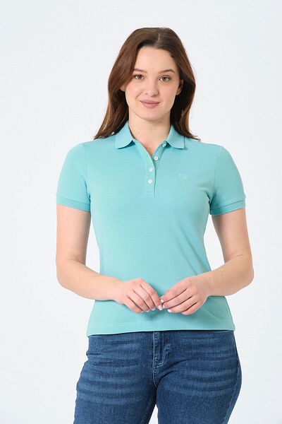 MSW Women's Regular Fit Polo Neck T-shirt