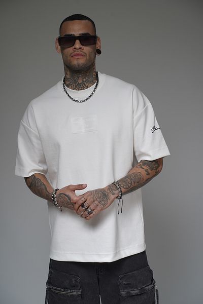 Butik Trend We Crew Neck Injection Printed Oversize Fit T-Shirt