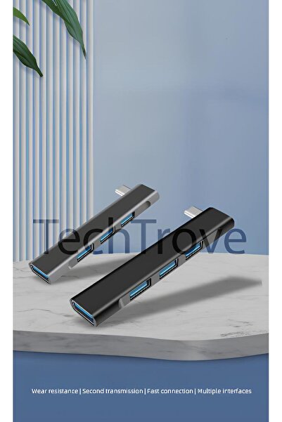 Hatreds Type-C Hub Usb Çoklayıcı USB 3.0 USB 2.0 Type-C Çoklayıcı 4 Port Usb