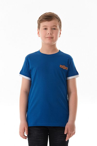 Fulla Moda 100% Cotton Crested Boy's T-Shirt