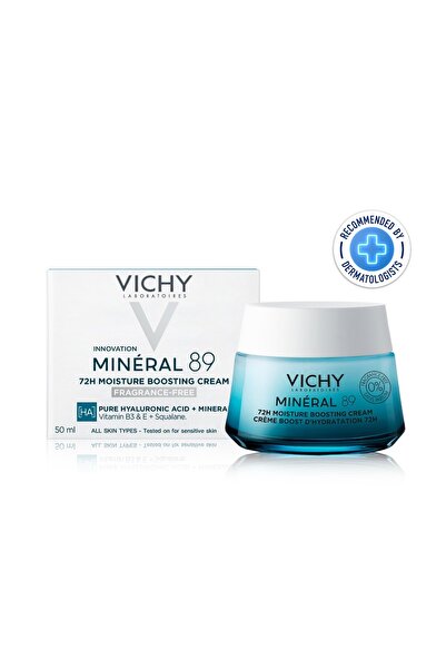 Vichy كريم فيشي مينيرال 89 الخالي من العطور، لتعزيز الترطيب لمدة 72 ساعة،