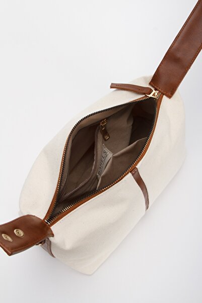 BAHELS Kahve Nyra Kanvas El ve Omuz Çantası
