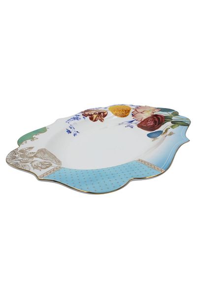 Pip Studio Platou oval, porțelan colecția Royal Flowers, Brand Pip Studio
