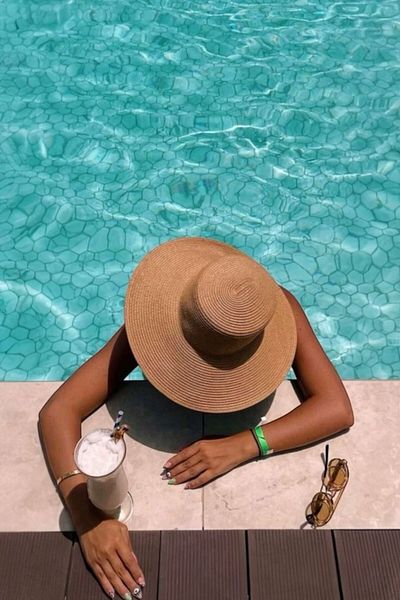 BAHELS Imported Camel Adjustable Wide Straw Hat