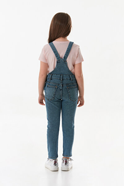 Fulla Moda Salopetă pentru fetiță cu broderie de flori